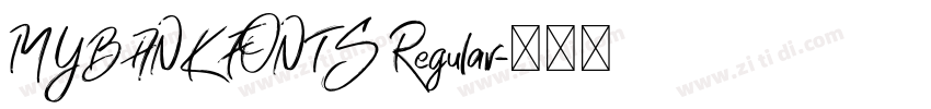 MYBANK FONTS Regular字体转换